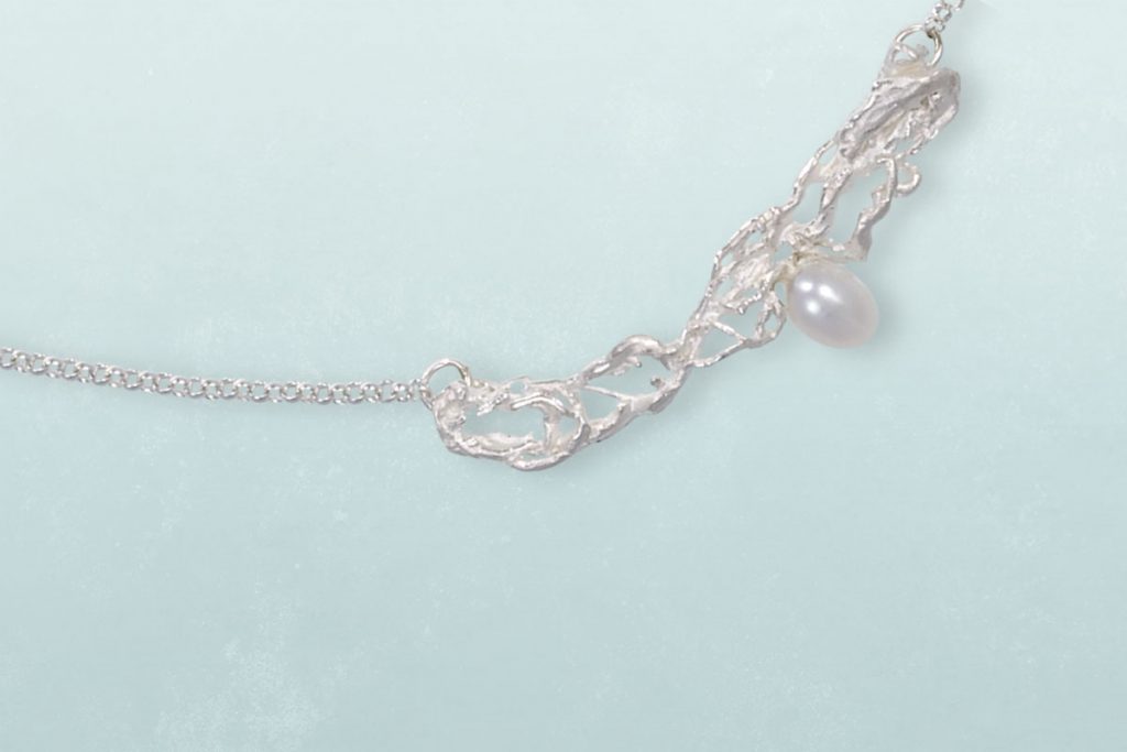 Schmuck-Werkstatt, Inselgoldschmiede Amrum, Rickmers-Schmuck, Meeresschmuck, Silberschmuck, Goldschmuck, Flora Mare Kollektion, Kette